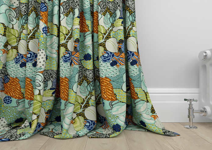 Phoebe, Aqua - Made to Measure Curtains - Image 6